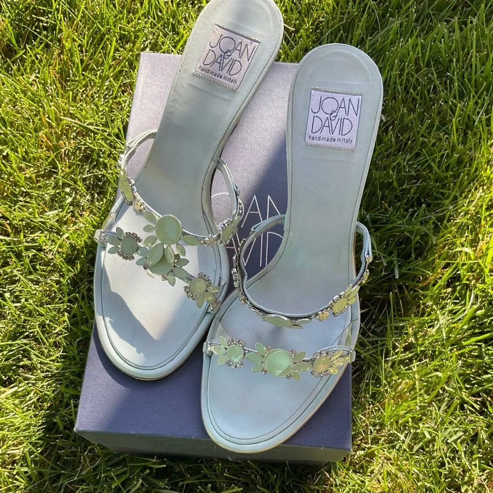 Joan & David Reef Sandal Blue Leather - Picture 3 of 10